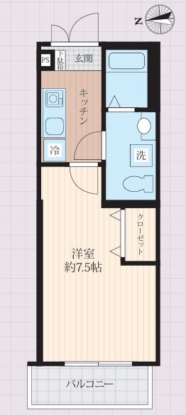 横浜市鶴見区東寺尾3丁目楽器可(防音・グランドピアノ・その他楽器相談)アパート 間取り