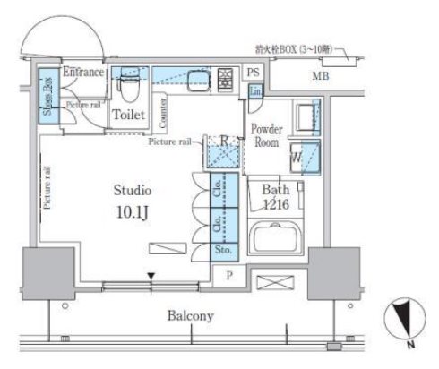 江東区南砂2丁目楽器可（ピアノ）マンション 間取り