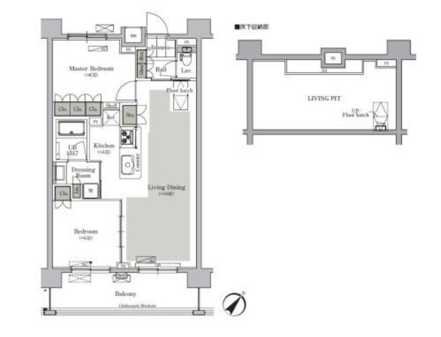 北区西ケ原4丁目楽器可（ピアノ）マンション 間取り