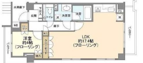 渋谷区代々木5丁目楽器可（ピアノ）マンション 間取り