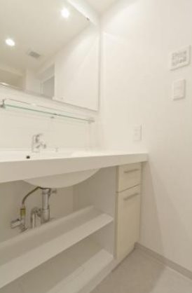 江東区豊洲1丁目楽器可（ピアノ）マンション 洗面所