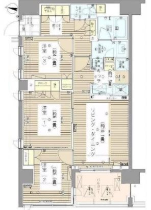 世田谷区砧2丁目楽器可（ピアノ）マンション 間取り