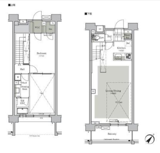 北区西ケ原4丁目楽器可（ピアノ）マンション 間取り