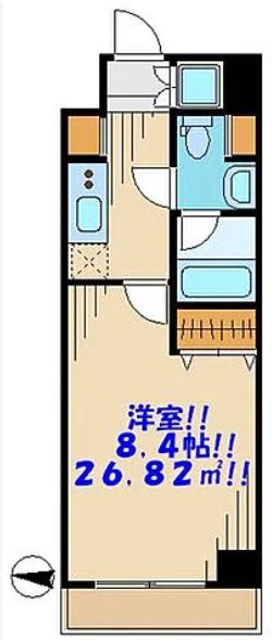 中野区東中野1丁目楽器可(ピアノ)マンション 間取り