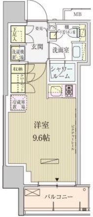 港区赤坂3丁目楽器可（ピアノ）マンション 間取り