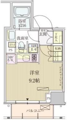 港区赤坂3丁目楽器可（ピアノ）マンション 間取り