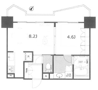 品川区西五反田8丁目楽器可（ピアノ）マンション 間取り