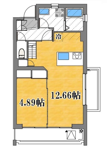 川崎市多摩区宿河原6丁目（ピアノ・弦・管楽器）マンション 間取り