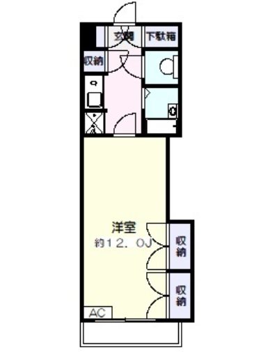 川崎市高津区千年楽器可（ピアノ・弦/管楽器・声楽）マンション 間取り
