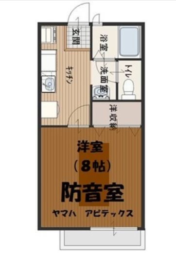 入間市仏子楽器可（ピアノ/弦楽器/管楽器）マンション 間取り