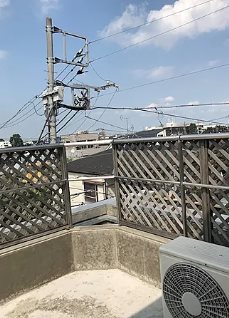 練馬区桜台1丁目楽器可（防音・グランドピアノ・弦・管楽器・声楽）女性専用マンション ベランダ