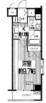 新宿区新宿7丁目楽器可（ピアノ）マンション 間取り