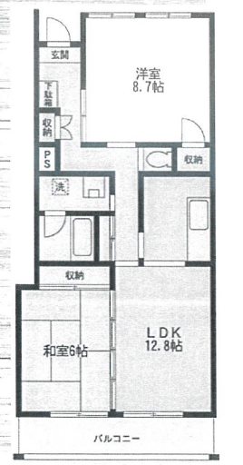 川崎市麻生区片平5丁目楽器可（グランドピアノ・弦・管楽器）マンション 間取り