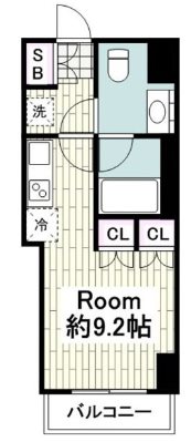 横浜市中区相生町3丁目楽器可（ピアノ）マンション 間取り