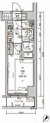 板橋区小茂根1丁目楽器可(防音・グランドピアノ・弦・管楽器・声楽)マンション 間取り