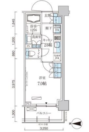 墨田区菊川3丁目楽器可（ピアノ）マンション 間取り