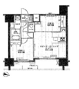 北区神谷1丁目楽器可（ピアノ）マンション 間取り