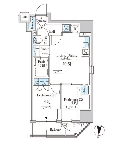 墨田区菊川3丁目楽器可（ピアノ）マンション 間取り