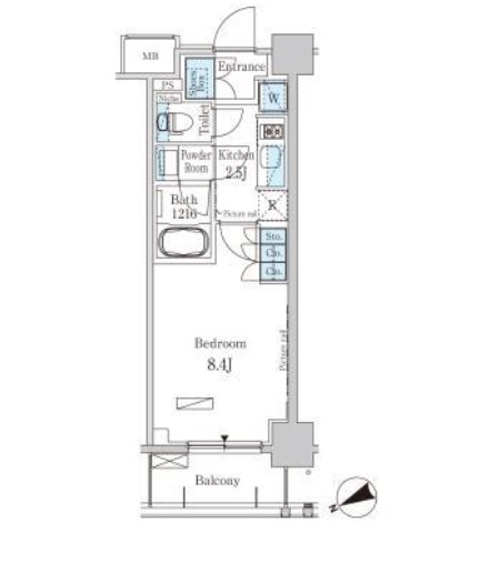 江東区福住2丁目楽器可（ピアノ）マンション 間取り