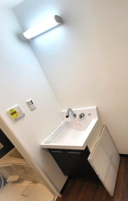 戸田市下前2丁目楽器可（防音・グランドピアノ・木管楽器・弦楽器・声楽・）マンション 洗面所