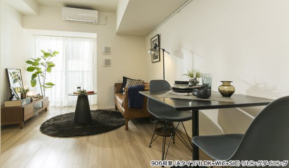 横浜市中区相生町3丁目楽器可（ピアノ）マンション リビング