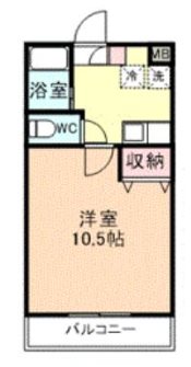 清瀬市元町1丁目楽器可（グランドピアノ・管弦楽器・声楽）女性限定マンション 間取り