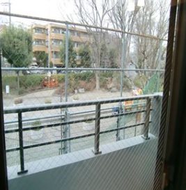 板橋区赤塚新町3丁目楽器可(防音・グランドピアノ・弦・管楽器・声楽)マンション ベランダ