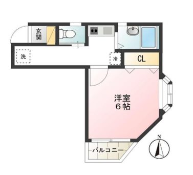 立川市柏町4丁目楽器可（グランドピアノ・管弦楽器・声楽）女性限定マンション 間取り