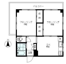 中野区江原町3丁目楽器可（ピアノ・弦楽器）マンション 間取り