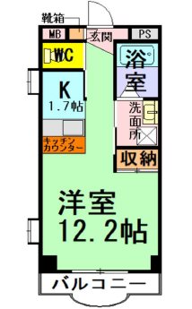 練馬区練馬2丁目楽器可（グランドピアノ・弦管楽器・声楽）マンション 間取り
