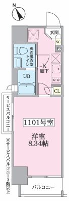 大田区蒲田4丁目楽器可（防音・24時間演奏可能・ピアノ・管弦楽器・声楽）マンション 間取り