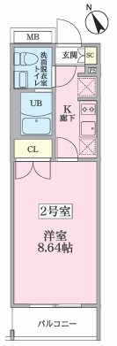 大田区蒲田4丁目楽器可（防音・24時間演奏可能・ピアノ・管弦楽器・声楽）マンション 間取り