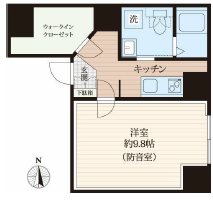 中野区中央4丁目楽器可（防音・24時間演奏・グランドピアノ・管弦楽器・声楽・DTM)マンション 間取り