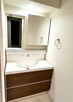 川崎市多摩区栗谷1丁目楽器可(防音・グランドピアノ・弦・管・打楽器・声楽・DTM)マンション 洗面所