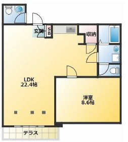 北区神谷2丁目楽器可(防音・24時間演奏可・ピアノ・弦・管楽器・声楽)マンション 間取り