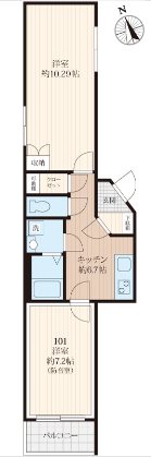 世田谷区桜上水1丁目楽器可(防音・24時間演奏可能・グランドピアノ・弦・管楽器・声楽)マンション 間取り