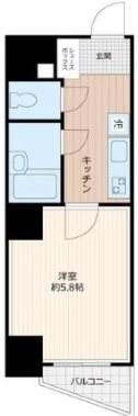 大田区大森中2丁目楽器可(防音・24時間演奏・弦・管楽器・声楽)マンション 間取り