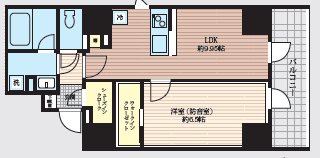 千代田区飯田橋2丁目楽器可（防音・24時間演奏可能・ピアノ・弦管楽器・声楽・DTM）マンション 間取り
