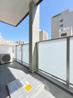 千代田区飯田橋2丁目楽器可（防音・24時間演奏可能・ピアノ・弦管楽器・声楽・DTM）マンション ベランダ