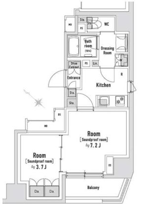 TRACK八丁堀 間取り