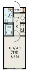 練馬区北町8丁目楽器可防音・24時間演奏可能・グランドピアノ・弦・管・打楽器・声楽・ＤＴＭ)マンション 間取り