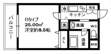 練馬区桜台1丁目楽器可（防音・グランドピアノ・弦・管楽器・声楽）マンション 間取り