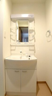 新宿区早稲田鶴巻町楽器可(防音・グランドピアノ・弦・管楽器・声楽)マンション 洗面所
