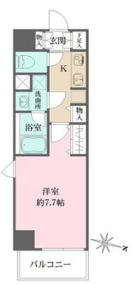 墨田区菊川1丁目楽器可（防音・24時間演奏可能・ピアノ・管弦楽器・声楽・DTM）マンション 間取り
