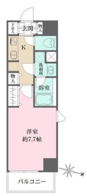墨田区菊川1丁目楽器可（防音・24時間演奏可能・ピアノ・管弦楽器・声楽・DTM）マンション 間取り