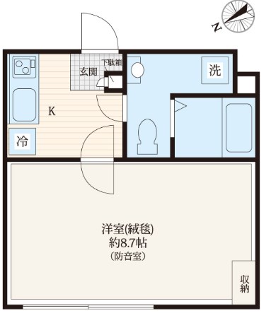 板橋区常盤台4丁目楽器可(防音・24時間演奏・グランドピアノ・弦・管楽器・声楽)マンション 間取り