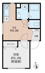 板橋区蓮根3丁目楽器可(防音・24時間演奏・グランドピアノ・弦・管楽器・声楽)マンション 間取り
