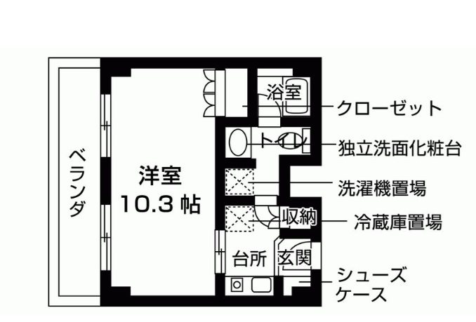 世田谷区南烏山5丁目楽器可（防音・グランドピアノ・弦管打楽器・声楽・DTM）女性専用学生マンション 間取り