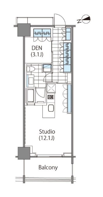 新宿区新宿6丁目楽器可（電子ピアノ楽器相談）マンション 間取り
