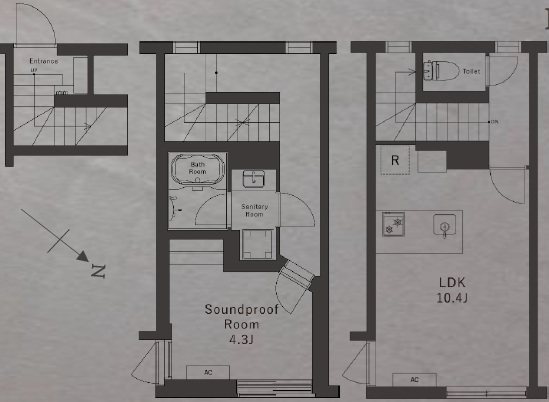 スカイレジデンス中目黒 間取り